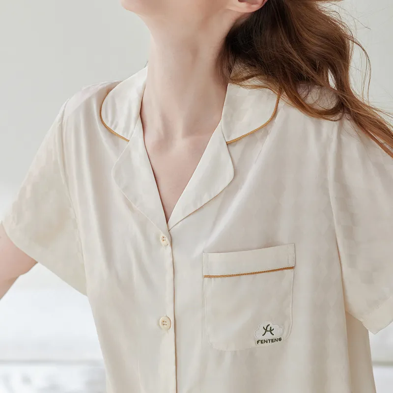 FENTENG Pajama Set Women's Champagne-1