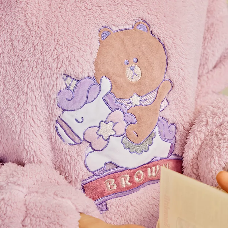 FENTENG x LINE FRIENDS Brown Bear Home Suit Women's-2