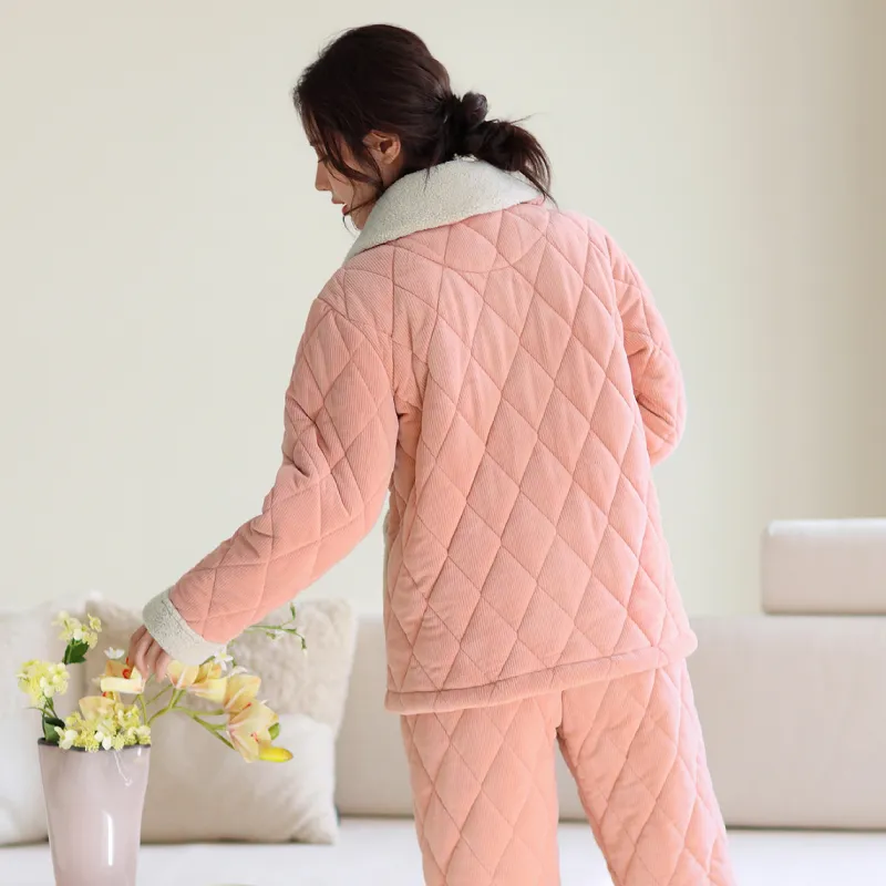 FENTENG Pajama Set Women's Rouge Pink-4
