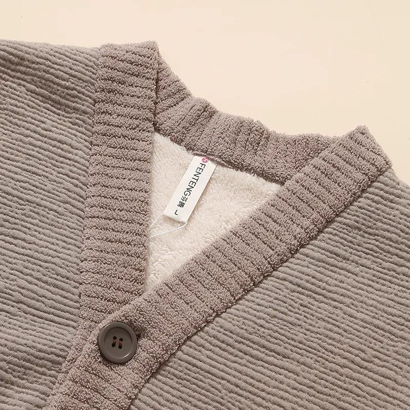 FENTENG Pajama Set Unisex Orchid Gray Vintage Gray-6