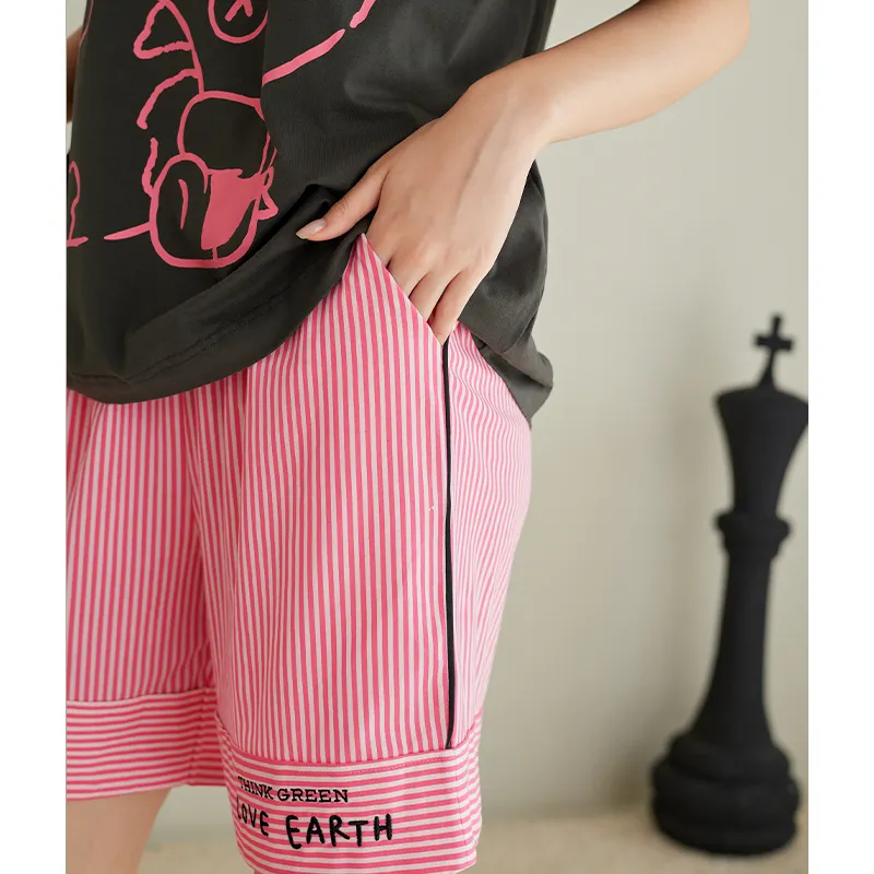 FENTENG Pajama Set Men's Dark Coffee-2