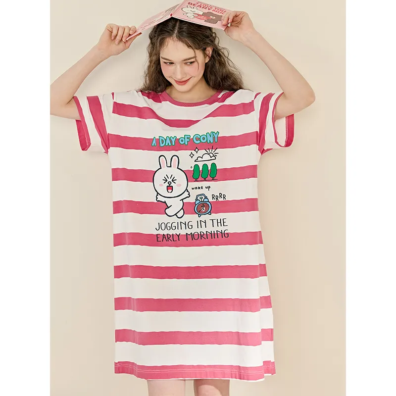 FENTENG Brown Bear Nightgown Women's-3