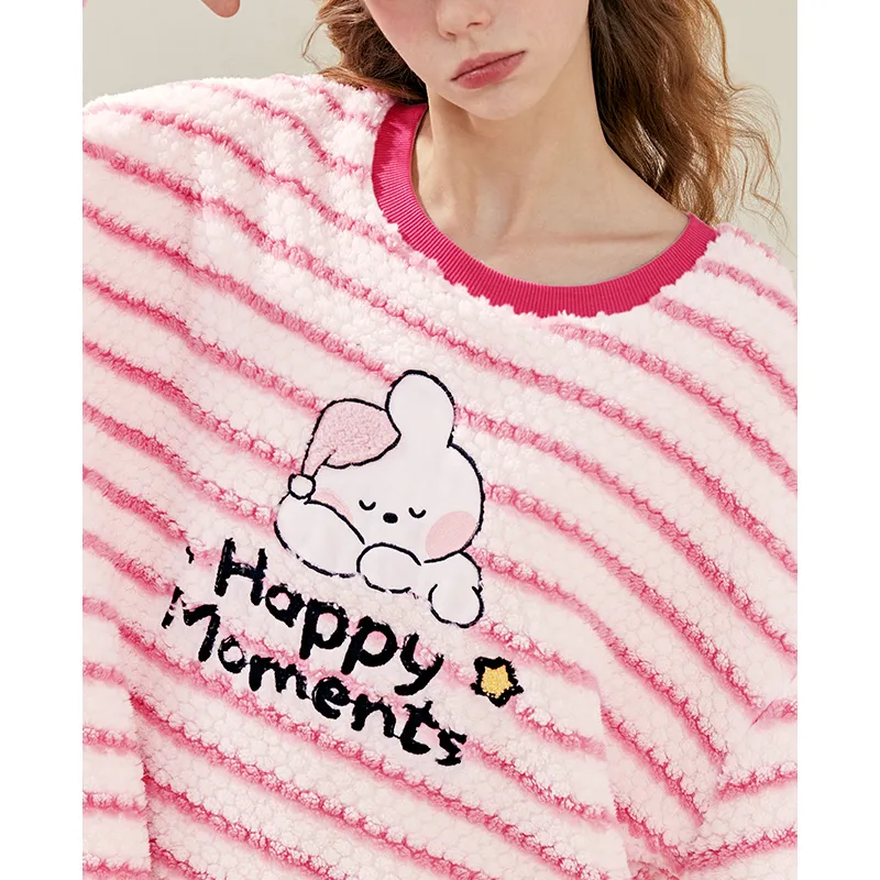 FENTENG Nightgown Women's Peach Pink-1