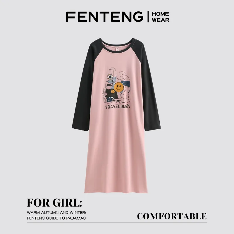 FENTENG Women's Nightgowns-5