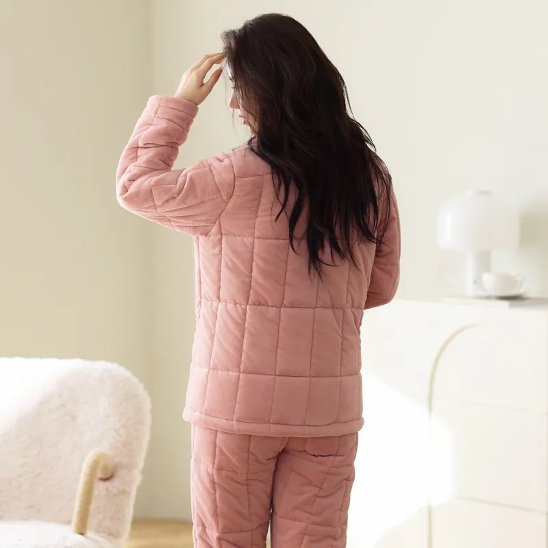 FENTENG Pajama Set Women's Rouge Pink-6