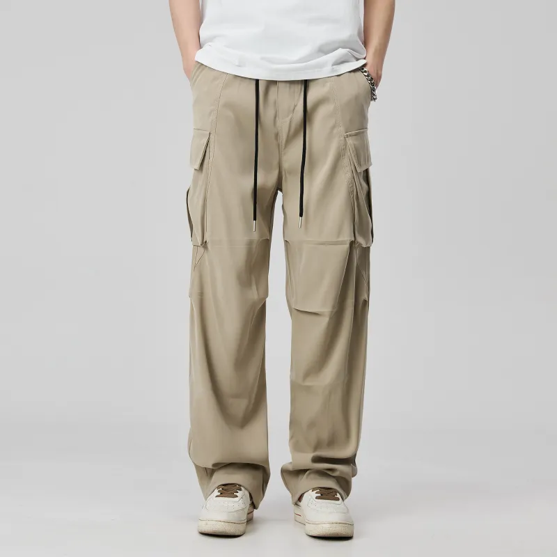 ALL IN Casual Pants Men Khaki-2