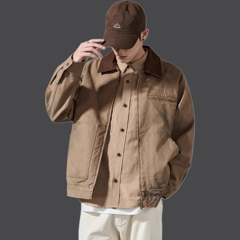 ALL IN Jackets Coats Men's Khaki-3
