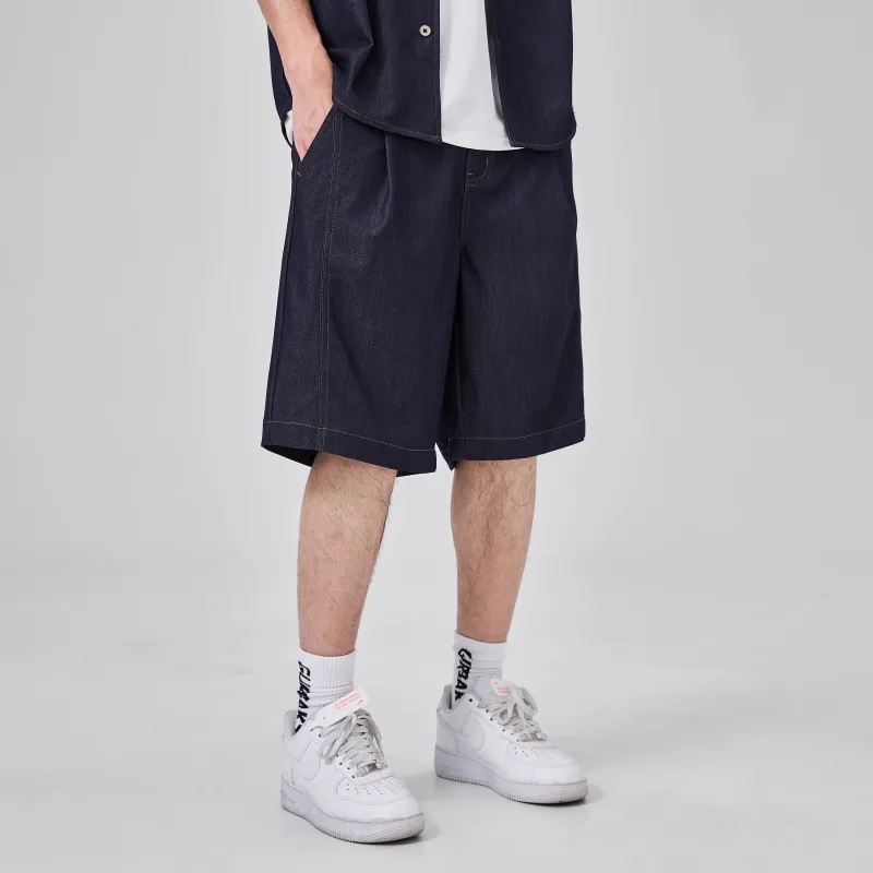 ALL IN Denim Shorts Men-2