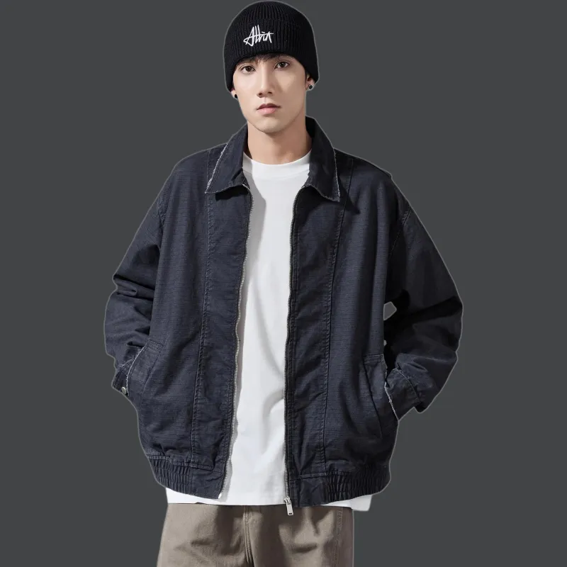 ALL IN Jackets Coats Men's Denim Blue-4