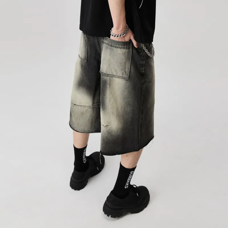 ALL IN Denim Shorts Men's Jet Ink Black-1