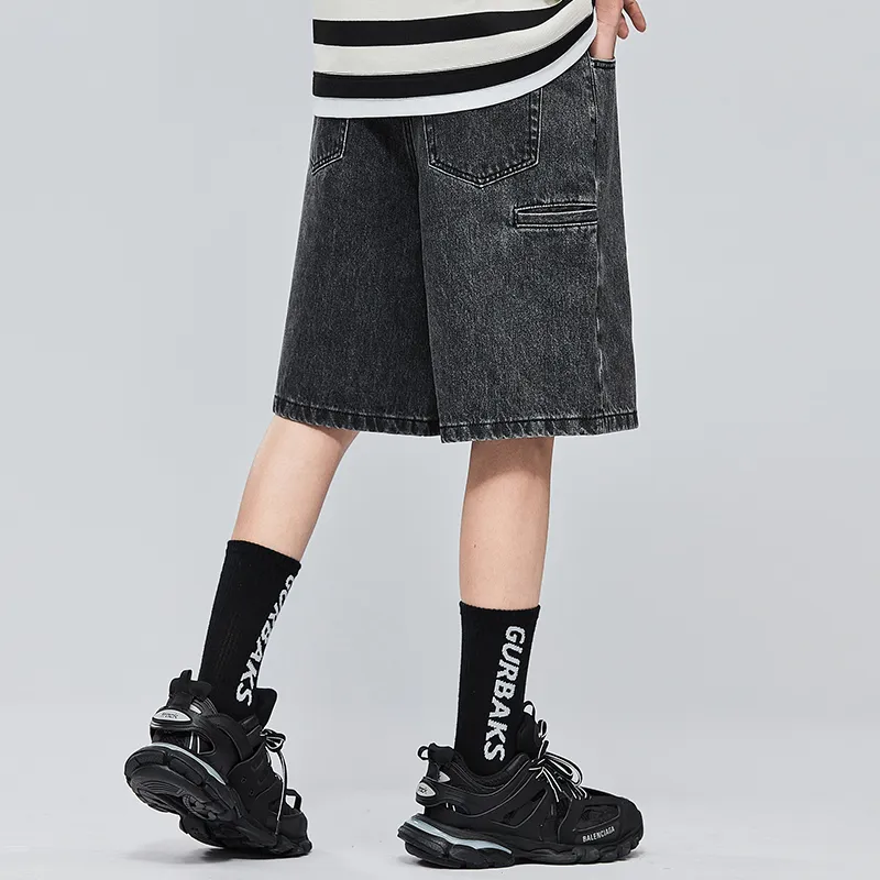 ALL IN Denim Shorts Unisex-5