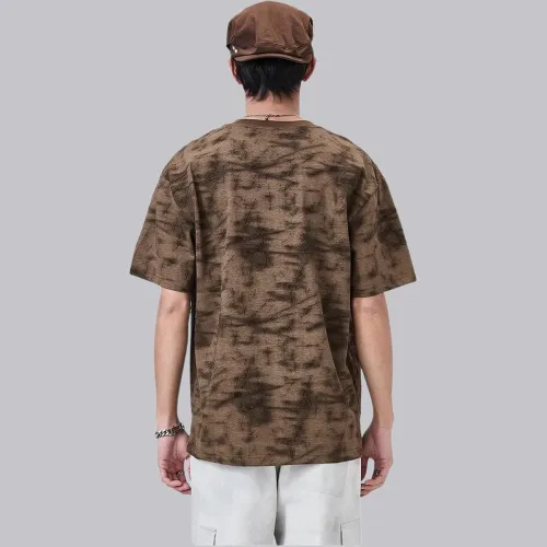 ALL IN T addition shirt Men's Camouflage Brown