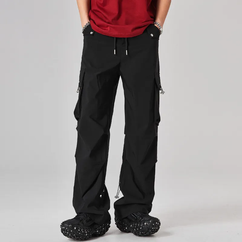 ALL IN Casual Pants Unisex Ink Black-4