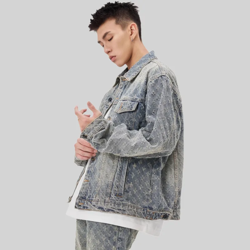 ALL IN Denim Jacket Unisex Iceberg Blue-1