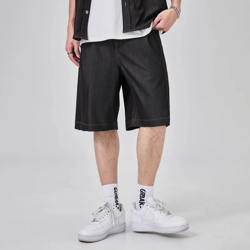 ALL IN Denim Shorts Men-7