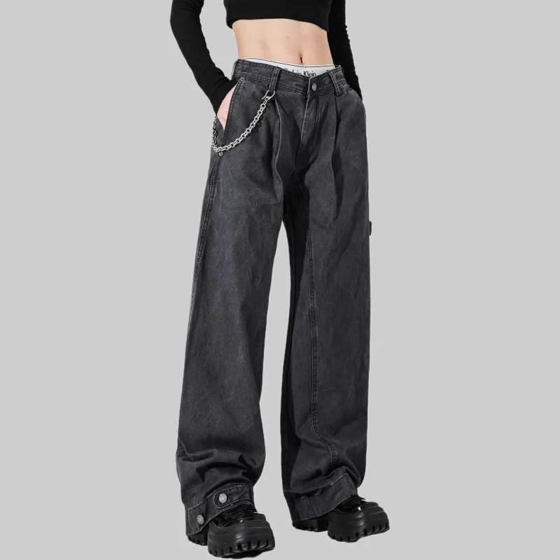 ALL IN Jeans Unisex Dark Gray-1