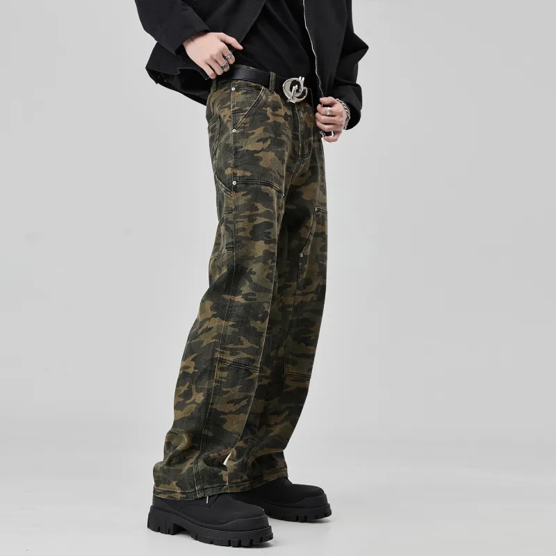 ALL IN Jeans Men Green Camouflage-4