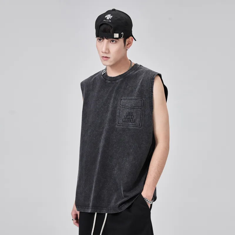 ALL IN Tank Tops Unisex Jet Ink Black-1