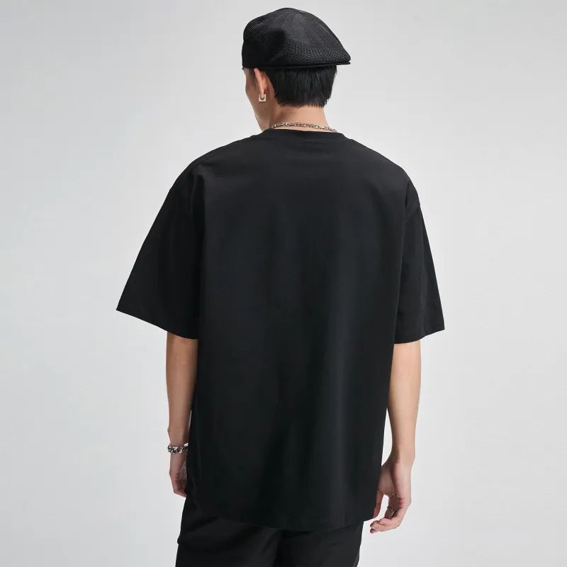 ALL IN T Shirts Men Crimson Phantom Black-0