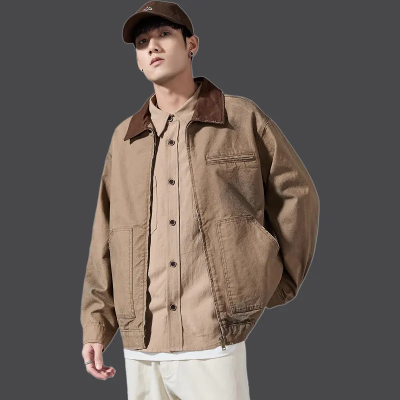 ALL IN Jackets Coats Men's Khaki-1