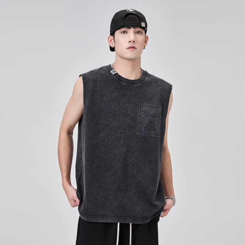 ALL IN Tank Tops Unisex Jet Ink Black-3
