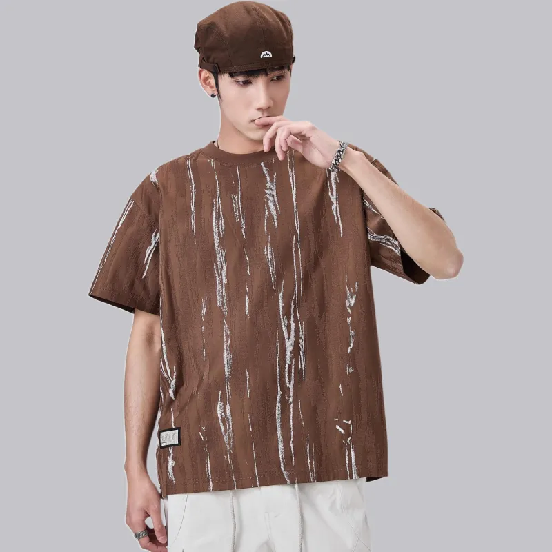 ALL IN T Shirt Men's Coffee Brown-3