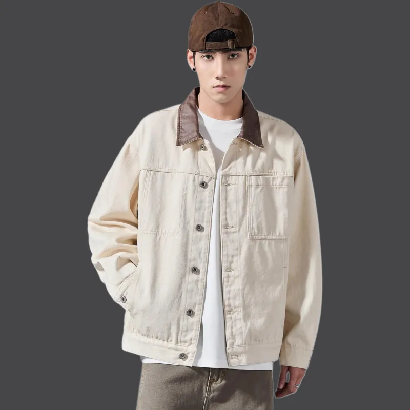 ALL IN Jackets Coats Men's Elegant Apricot-3