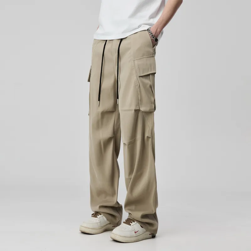 ALL IN Casual Pants Men Khaki-1