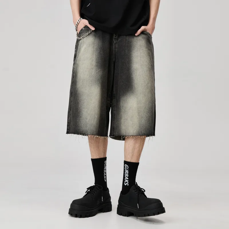 ALL IN Denim Shorts Men's Jet Ink Black-3