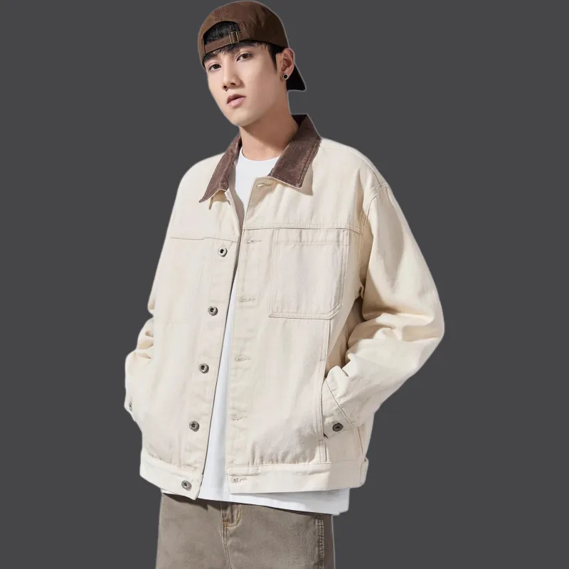 ALL IN Jackets Coats Men's Elegant Apricot-1