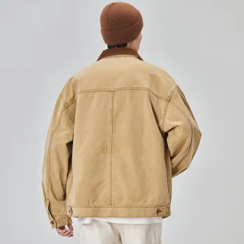 ALL IN Denim Jacket Unisex Khaki