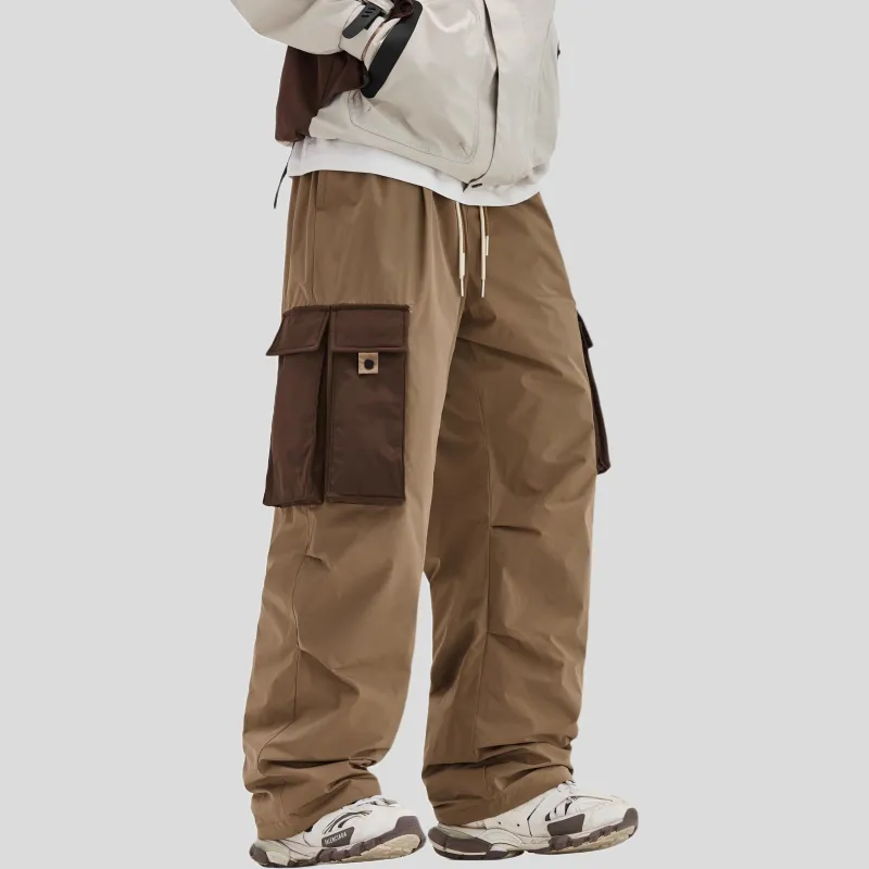 ALL IN Casual Pants Men's Coffee Brown-4
