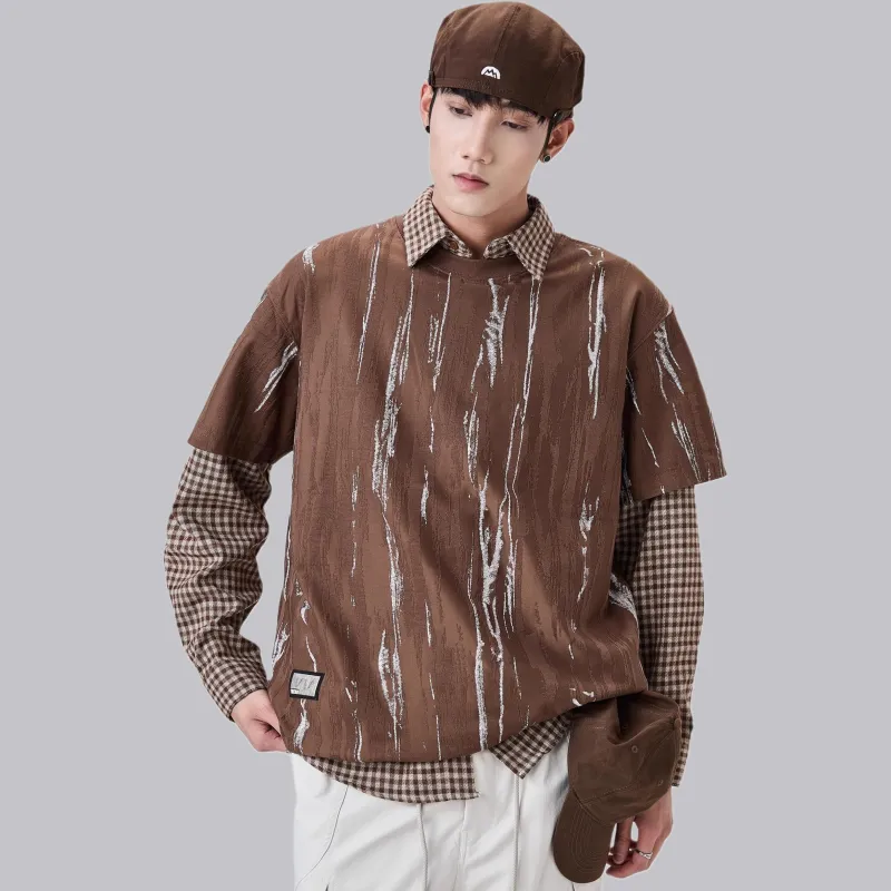 ALL IN T Shirt Men's Coffee Brown-1