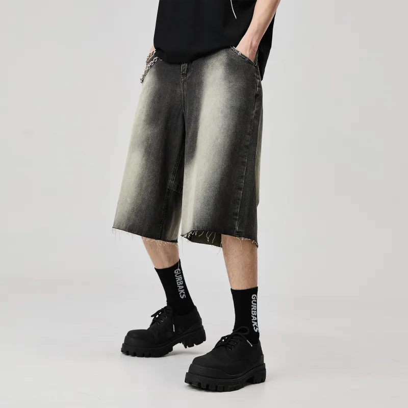 ALL IN Denim Shorts Men's Jet Ink Black-2