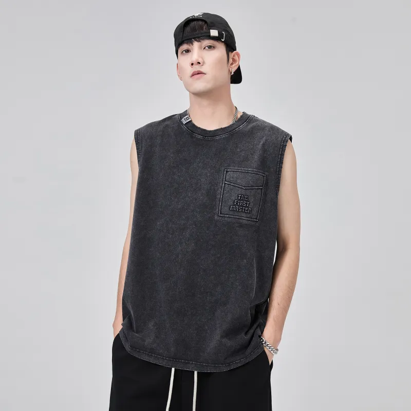 ALL IN Tank Tops Unisex Jet Ink Black-2