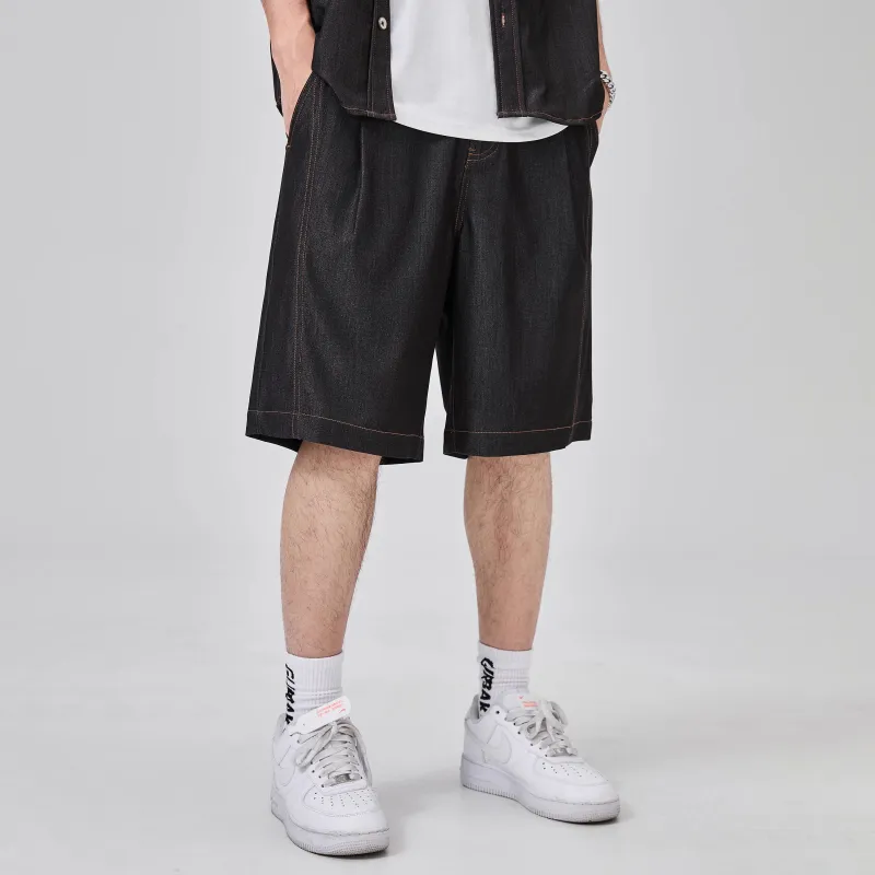 ALL IN Denim Shorts Men-6