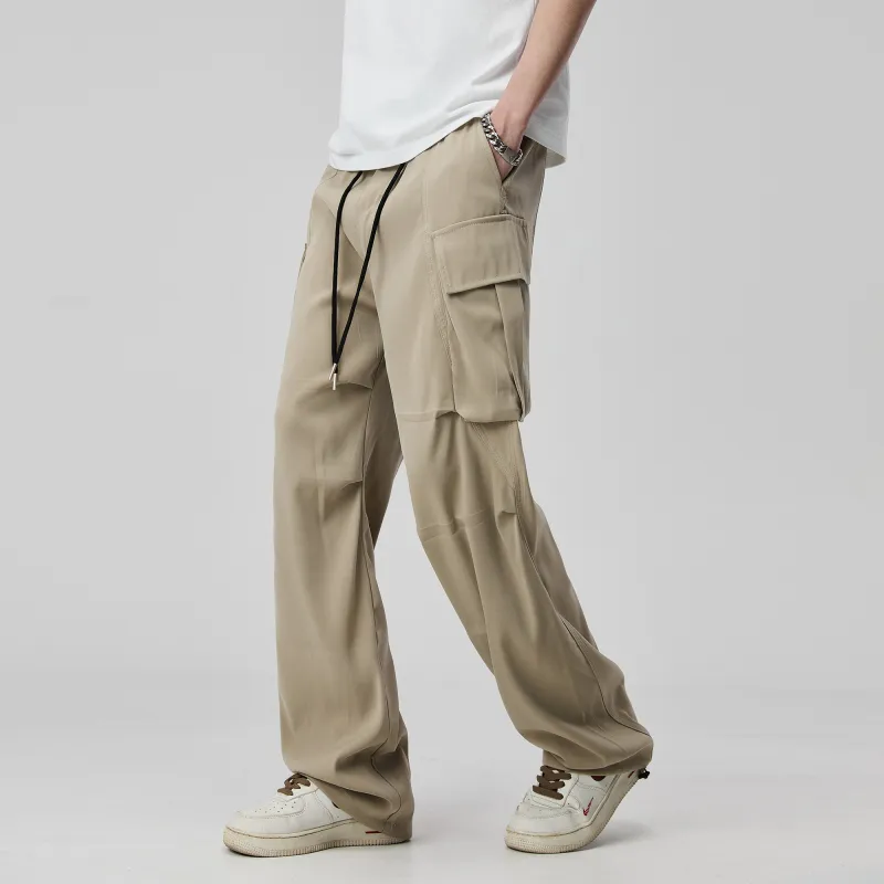 ALL IN Casual Pants Men Khaki-4