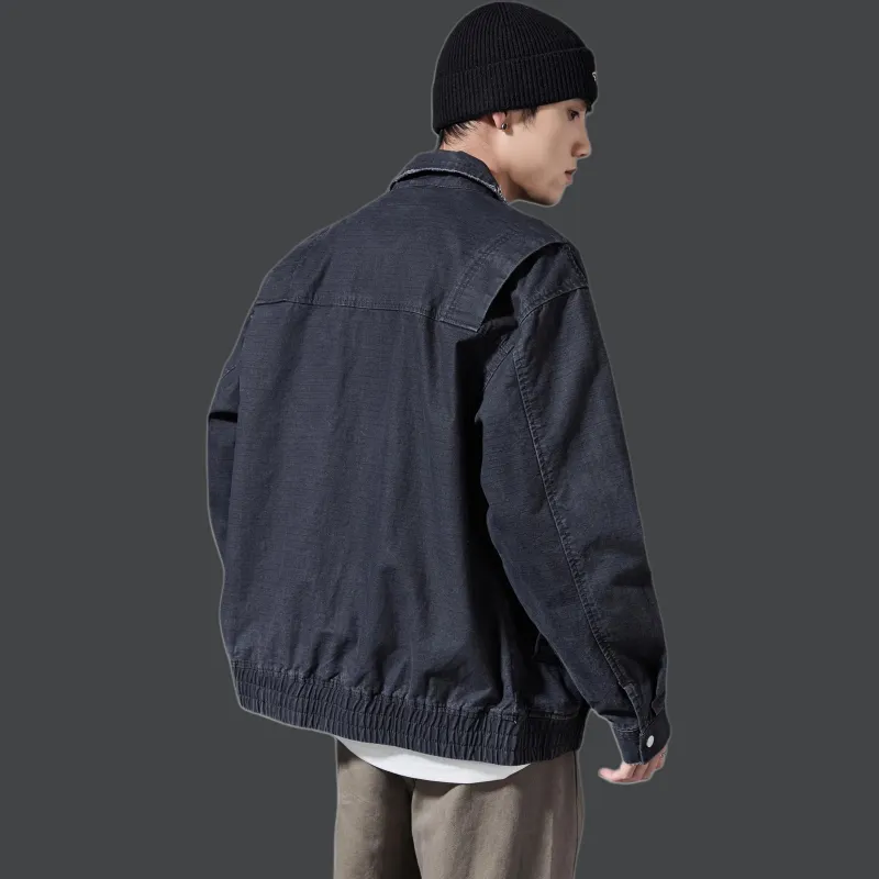 ALL IN Jackets Coats Men's Denim Blue-1