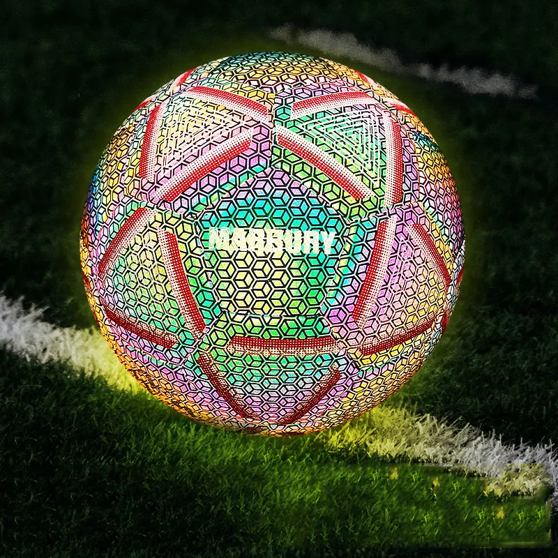 MARBURY Reflective Luminous Series Size 4 Size 5 Soccer PU Seamless Thermal bonding Rainbow-4