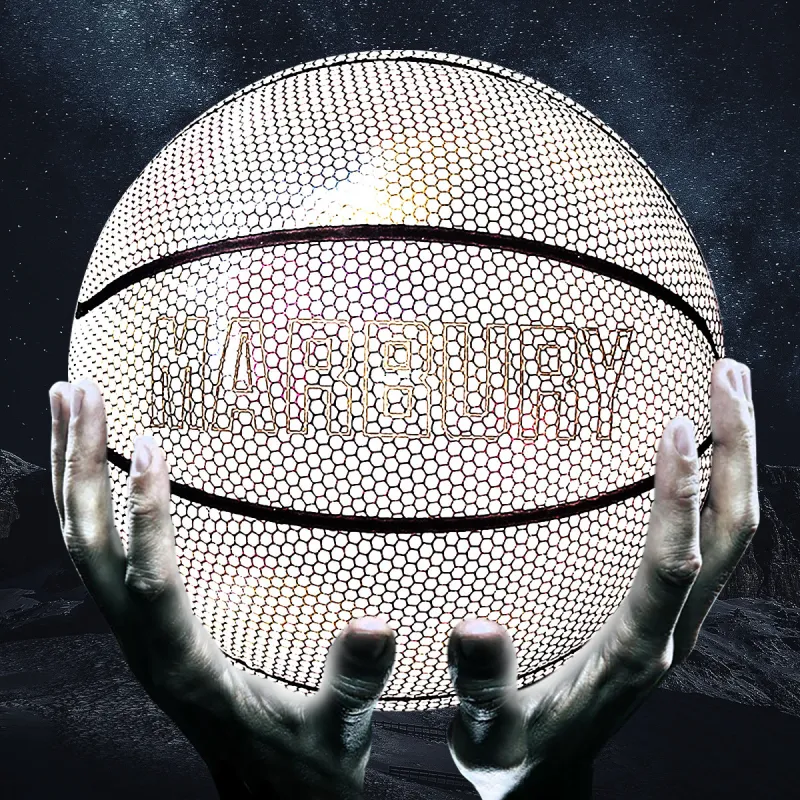 MARBURY PU Basketball Moon White Size 7 Reflective Unisex-5