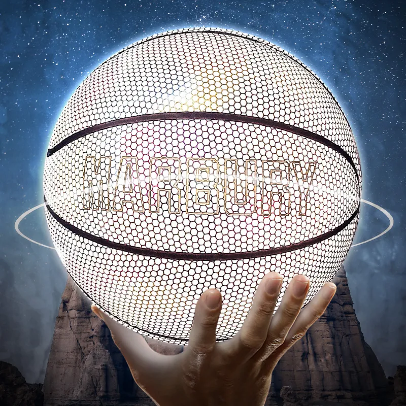 MARBURY PU Basketball Moon White Size 7 Reflective Unisex-6