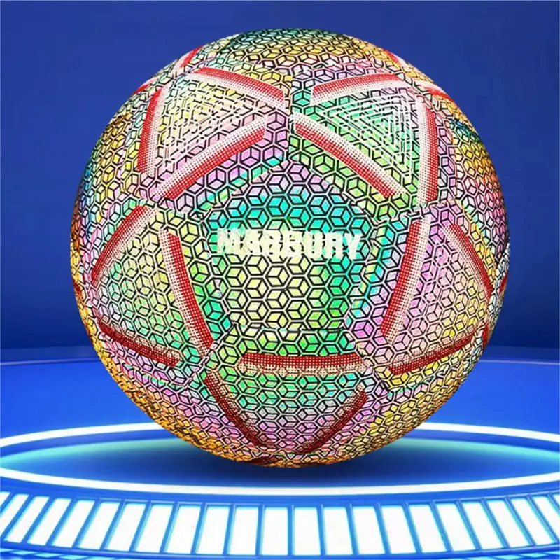 MARBURY Reflective Luminous Series Size 4 Size 5 Soccer PU Seamless Thermal bonding Rainbow-5