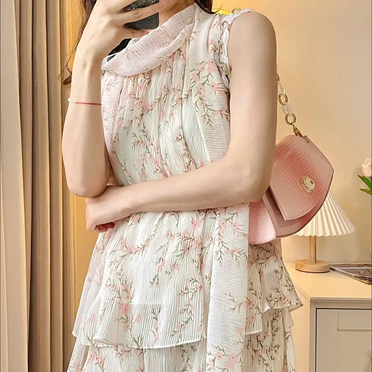 FOXER Microfiber Synthetic Leather Crescent Bag, Portable Crossbody Bag, Shoulder Bag Women's Peach Pink-5