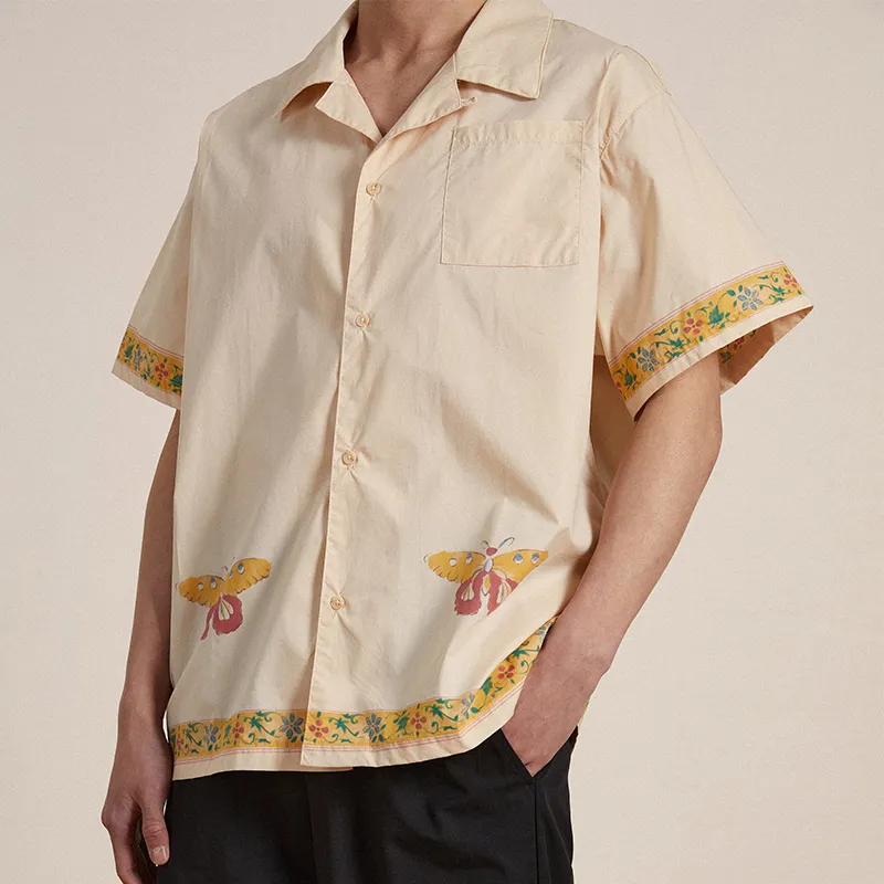 Profound Short Sleeved Shirt Unisex Beige-2