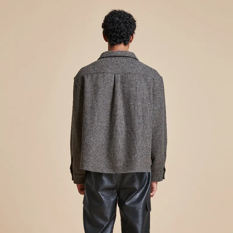 Profound Velvet feel Coat Unisex Taupe-2