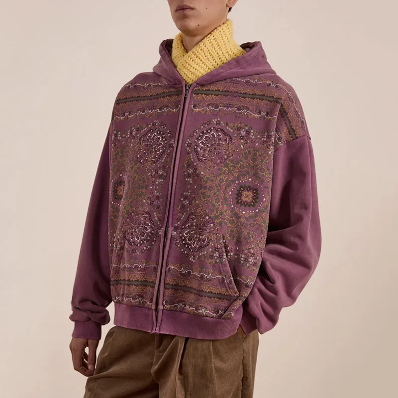Profound Sweatshirt Men's Distressed Purple-3