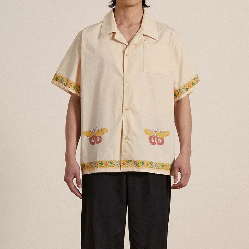 Profound Short Sleeved Shirt Unisex Beige-3