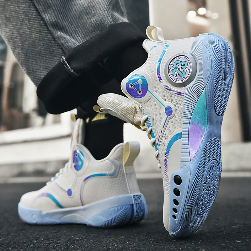 ATONGMU Slip Resistant, Abrasion Resistant, Waterproof, Cushioning Children's Basketball Shoes Kids'-3