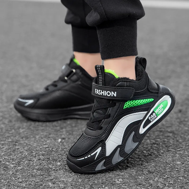 ATONGMU Slip Resistant Cushioning Abrasion Resistant Waterproof Thermal High Top Kids' Casual Kids'-19