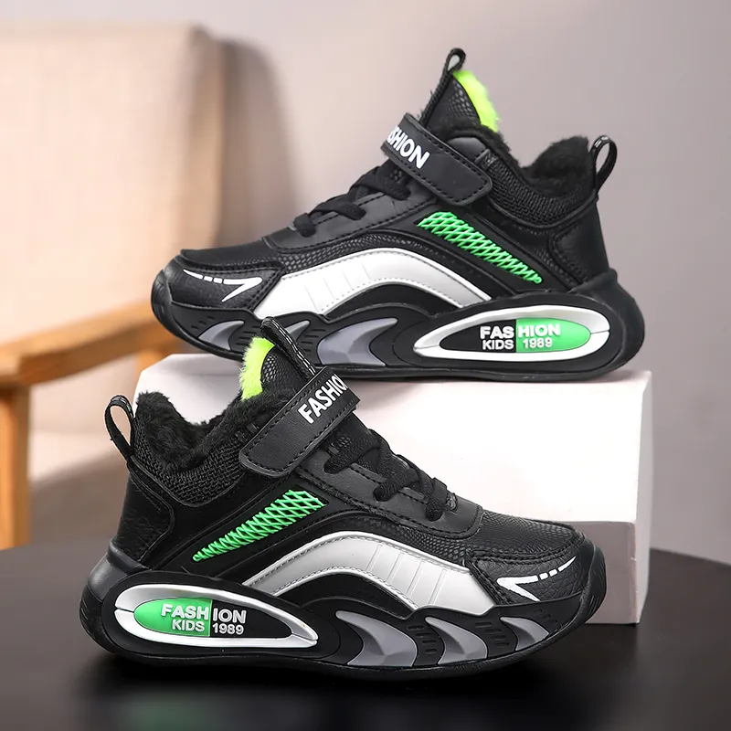 ATONGMU Slip Resistant Cushioning Abrasion Resistant Waterproof Thermal High Top Kids' Casual Kids'-17